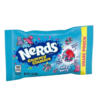Wonka Nerds Gummy Clusters Very Berry 85g