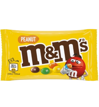 m&m's PEANUT Schokobonbons 45,0 g