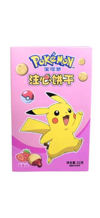 Pokémon Filled Cookies Strawberry Asia 52g