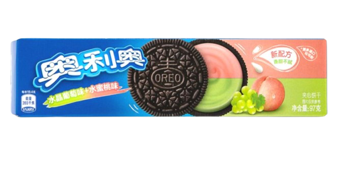 Oreo Sandwich Biscuit Grape Peach 97g
